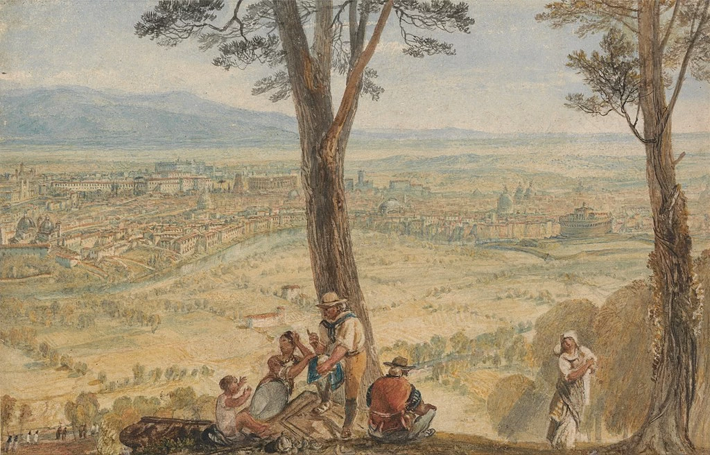 Roma dal monte Mario, 1818